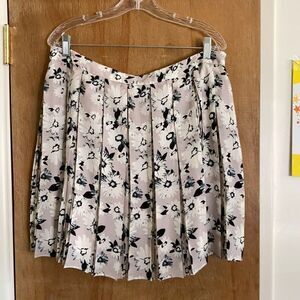Banana Republic Floral Pleat Skirt
